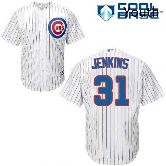 Youth Majestic Chicago Cubs 31 Fergie Jenkins Authentic White Home Cool Base MLB Jersey